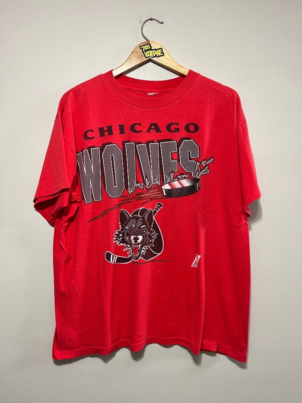 Vintage Chicago Wolves IHL Hockey Tshirt